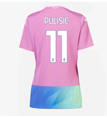 AC Milan Christian Pulisic #11 Tredje trøje Dame 2023-24 Kort ærmer